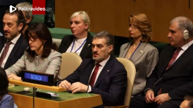 მიხეილ ყაველაშვილი გაეროს გენერალური ასამბლეის მე-80 სესიის გენერალური დებატების გახსნას დაესწრო